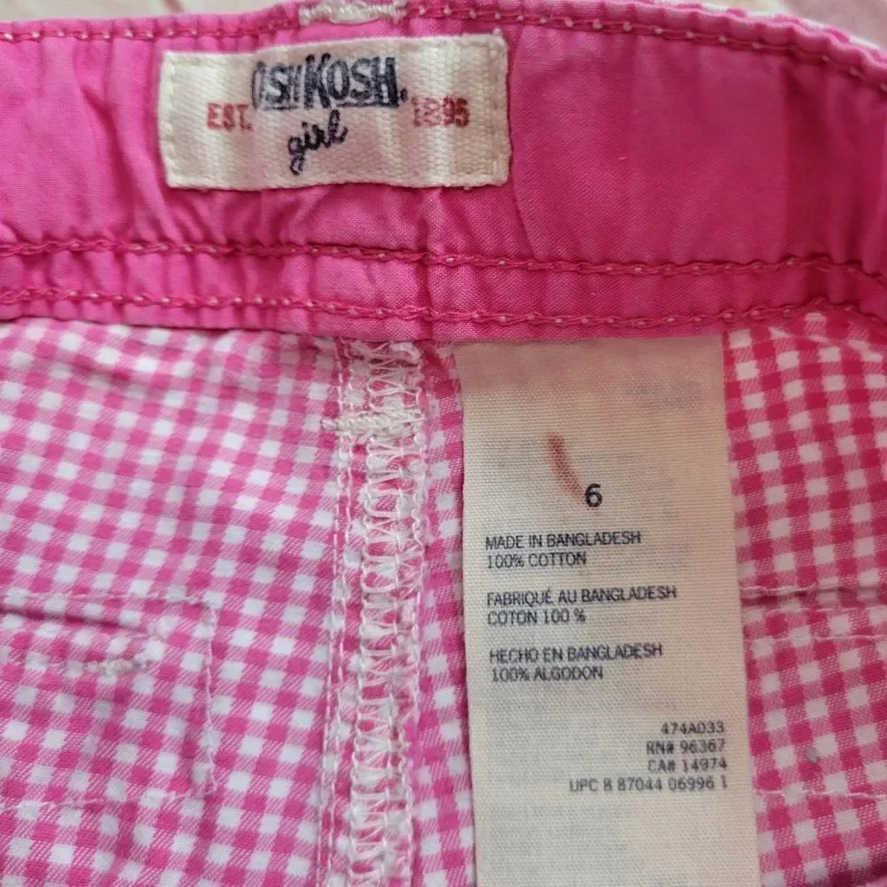 Oshkosh gingham shorts 6